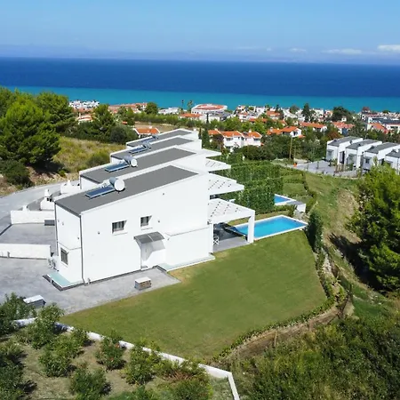 Paradisio - Pool, Sea View, 4bdrms,bbq Villa Hanioti