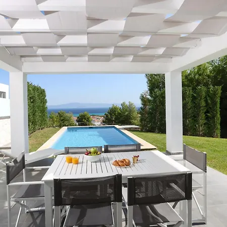 Paradisio - Pool, Sea View, 4bdrms,bbq Villa Hanioti