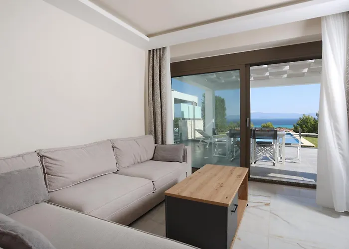 Paradisio - Pool, Sea View, 4bdrms,bbq Vila Chanioti